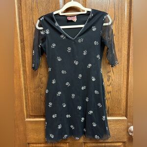 Y2K Black Sheer Dress